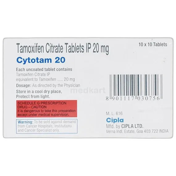 cytotam 20mg tablet 10's